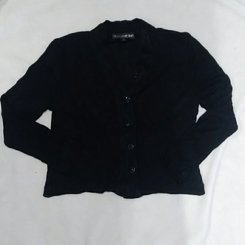 Griffith Gray for St John black cardigan